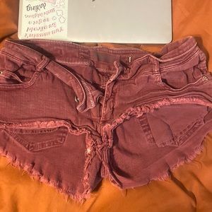 Maroon Brandy Melville shorts size 40